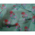 thumbnail image 4 of oneOone Silk Tabby Fabric Leaves & Floral Block Print Fabric By Yard 42 Inch Wide, 4 of 4