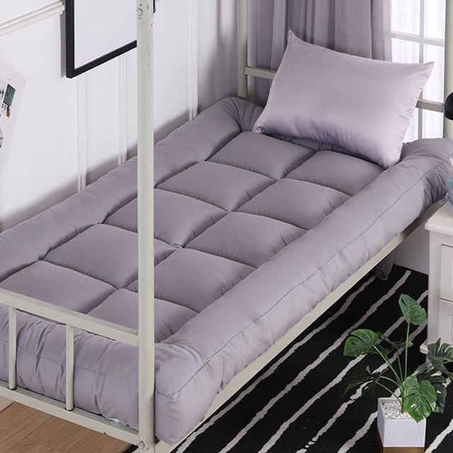 Student Bed Mattress, Soft Thickened Fiber Padded Mattress, Foldable, Breathable, Humidity Wicking, Comfortable Support, Dormitory, Home, Guest Room, Lightweight, Portable, Easy Storage