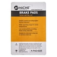 thumbnail image 2 of Niche Rear Brake Pad Set for Ducati 996 Semi-Metallic Motorcycle 519-KPA2447D, 2 of 5