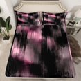 thumbnail image 2 of Erosebridal Modern Minimalst Queen Sheet Sets, Abstract Ombre Bedding Queen Size, Stripe Geometry Decor, 2 of 7