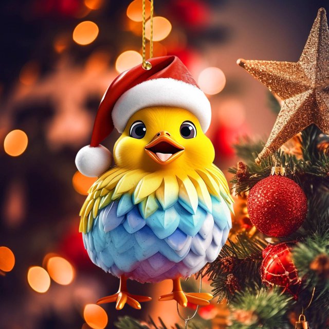 Meitianfacai Cute Rooster Car Pendant Home Tree Decoration Christmas Tree Ornament Home Decor