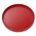 thumbnail image 4 of YUMILI Plateau de Service de Repas Repas en Bois Massif de Forme Ronde, Assiette Ronde en Bois Rouge, Plateau à Couverts de Fruits de Qualité Alimentaire pour la Cuisine et la Maison (27 cm), 4 of 14