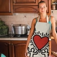 thumbnail image 1 of TIMIFIS Pockets Holds 1Pc Parent Adult The Family Kitchen Lovely Print Linen Family Aprons Kitchen Gadgets, 1 of 2