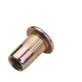 thumbnail image 4 of Yeacher 100PCS Rivet Nut Set M3/4/5/6/8/10/12 Zinc Plated Stainless Steel Flat Head Metric Rivet Nut Kit, 4 of 8