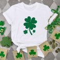 thumbnail image 1 of T-shirt de la Saint-Patrick pour Femme, Mode, Col Rond, Imprimé, Manches Courtes, T-shirt Décontracté Ample, Hauts, T-Shirts de la Saint-Patrick pour Femmes, 1 of 6