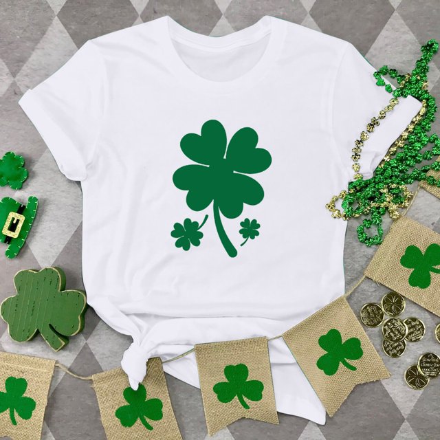 T-shirt de la Saint-Patrick pour Femme, Mode, Col Rond, Imprimé, Manches Courtes, T-shirt Décontracté Ample, Hauts, T-Shirts de la Saint-Patrick pour Femmes