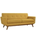 thumbnail image 4 of Modway Engage Modern Upholstered Fabric Loveseat in Citrus Yellow, 4 of 5