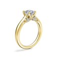 thumbnail image 4 of 1.20 Carat Excellent Asscher Cut Real Diamond Latest Design Solitaire Engagement Ring for Ladies Solid 14K Yellow Gold Size 7.5, 4 of 8
