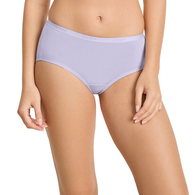 Jockey Women's Worry Free Cotton Stretch Moderate Absorbency Hipster