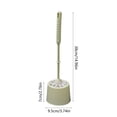 thumbnail image 4 of Toilet Bowl Brush Set with Base, Compact Design Featuring Ergonomic Handle and Hollow Drainage System for Bathroom Cleaning and Storage, 4 of 8