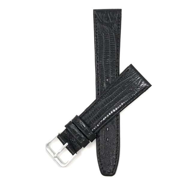 16mm Womens', Slim, Lizard Style, Leather Watch Band Strap