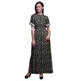 thumbnail image 1 of Bimba Robe Longue Maxi Imprimée de Roses et Renoncules en Rayonne pour Femmes avec Fente Latérale-Moyenne, 1 of 6