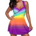 thumbnail image 3 of facefd Femmes Femmes Tankini Dos Deux Pièces Rehausseur Maillot de Bain Maillot de Bain Figure 1 TTG, 3 of 4