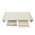 thumbnail image 2 of Adjustable Foldable Monitor Stand with Drawers & Phone Holder - Ergonomic Desk Riser for Laptop, iMac, PC - Space-Saving Desktop Organizer Shelf - Beige, 2 of 8
