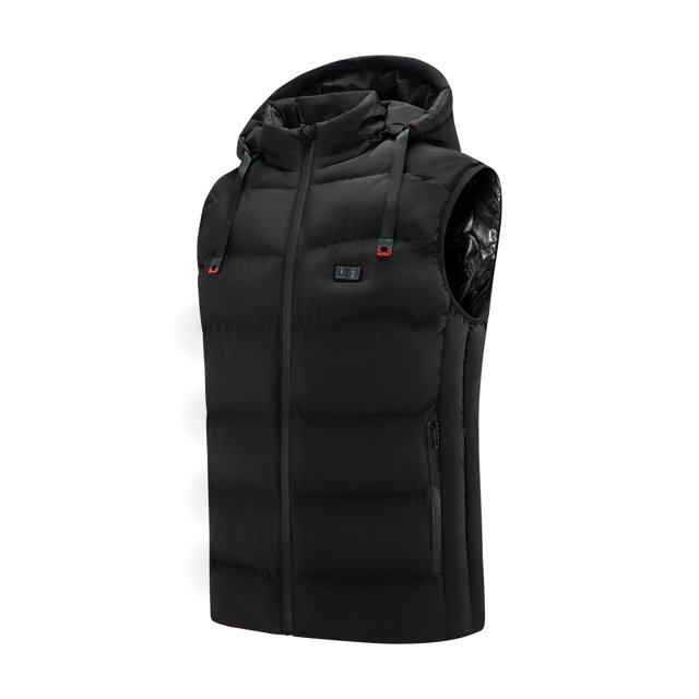 cllios Men's Heated Vest Lightweight USB Rechargeable Heated Vest for Men without Battery Included Plus Size Heated Vest Coat Dual Control 9 Heating Zones Heat Hoodies