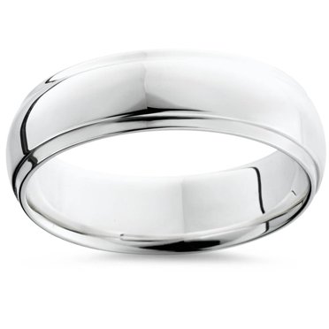 Bague Alliance pour Homme en Argentium Argenté à Ajustement Confortable