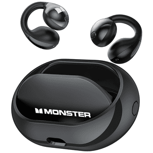 Rénovés Monster MH22185 Clip d'oreille de conduction osseuse Bluetooth 5.4 Téléphone sans fil, E31-Black