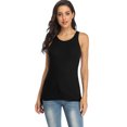 thumbnail image 3 of Beautyin Drawstring Camisole Stretchy Racerback Ribbed Tank Top for Women, 3 of 6