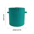 thumbnail image 3 of Feltree Zippered Storage Bucket Household Toy Storage Basket Dirty Clothes Basket Large Capacity Miscellaneous Storage Bucket, 3 of 5