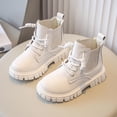 thumbnail image 1 of YUNAFFT Kids Boots British Style Solid Color Mid-Calf Fashion Boots for Big Kids, 1 of 9