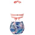 thumbnail image 4 of Aligament Swimsuit Bikini Sets For Womens High Breast Contrast Gradient Split Bikini Set One Piece, 4 of 7