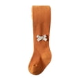 thumbnail image 1 of XZNGL Tout-Petits Enfants Bébés Filles Mode Carreaux Nœud Bas Collants Collants Pantalons, 1 of 8