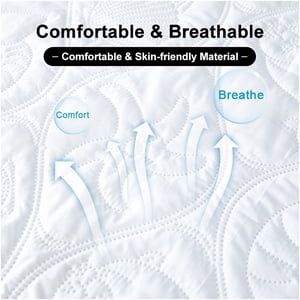 Matelas imperméable Protecteur respirant coton lit Pad Mat protecteur matelas imperméable, Twin 39X75&18Inches Xingzhi