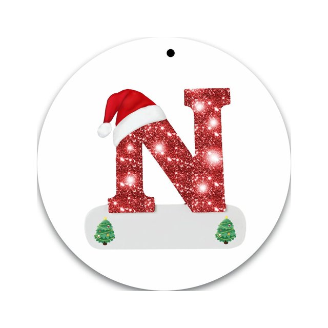 Christmas Alphabet Decorations Personalized for Gift Christmas Tree Hanging Ornament DIY Decorations