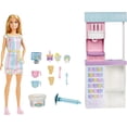 thumbnail image 2 of Barbie Coffret Marchande de Glaces, poupée blonde 30 cm, accessoires, 2 of 6