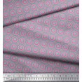 thumbnail image 2 of Soimoi Crepe Silk Fabric Flower Artistic Print Sewing Fabric Yard 42 Inch Wide, 2 of 3