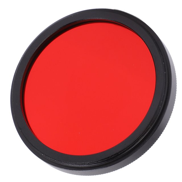 Fyydes Filtre Optique en Verre Rouge, Filtre Rouge Intégral à Plusieurs Couches avec Boîte de Rangement pour Prise de Vue