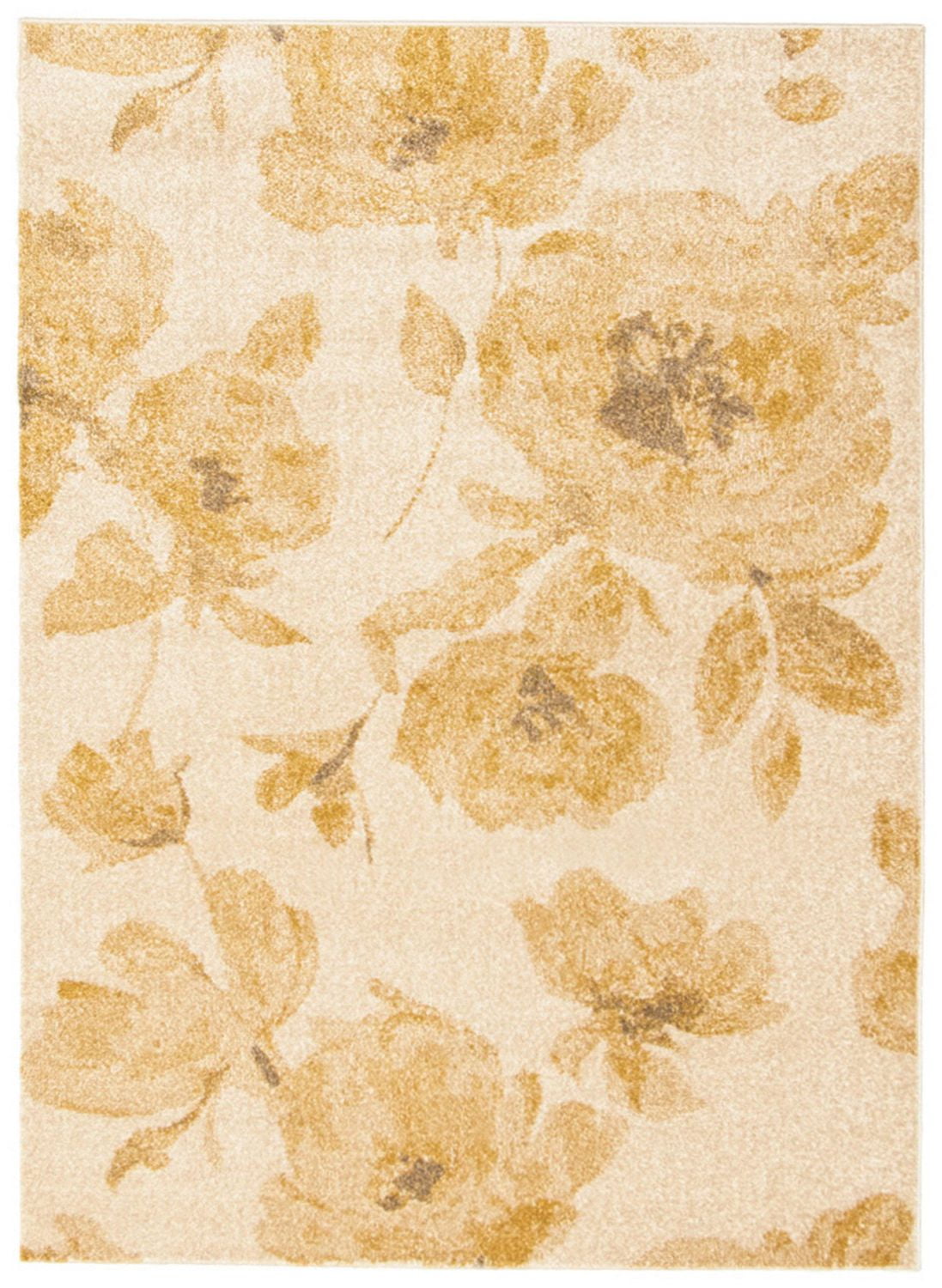 Tapis d'Interieur ECARPET Floral pour Salon, Chambre à Coucher, Chambre d'Enfant Collection Karina