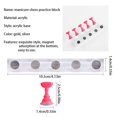 thumbnail image 3 of Nail Practice Train Display Holder False Nail Tip Rest Holder Stand Manicure Art Accessory  Silver, 3 of 6