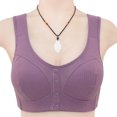 thumbnail image 1 of Plus Size Bras Woman's Embroidered Glossy Comfortable Breathable Bra Underwear No Rims 0 on Clearance, 1 of 5