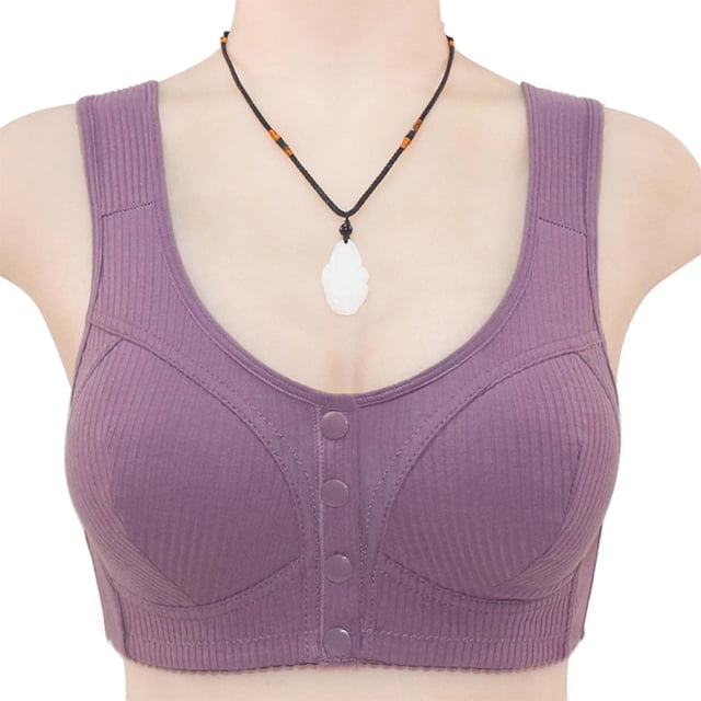 Plus Size Bras Woman's Embroidered Glossy Comfortable Breathable Bra Underwear No Rims 0 on Clearance