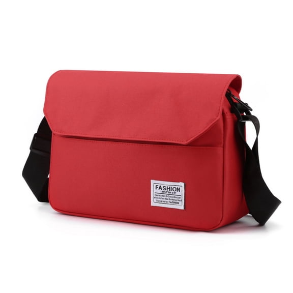 Sac Bandoulière en Toile, Nouveau Sac Bandoulière Simple en Nylon Toile avec Grande Capacité et Multiples Compartiments Sacs Bandoulière en Tissu Cuir