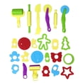 thumbnail image 2 of 29 Pieces Play Dough Tools Playdough Accessories Set Various Molds Rollers Cutters Educational Gift for Children, Random Color, 2 of 4