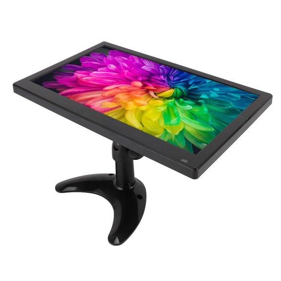 11.6 Inch HD External Display 1920x1080, BNC AV VGA  USB MIC AUX Interface, Car Reversing Video Display for Work, Gaming, Entertainment