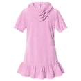 thumbnail image 4 of DuoJiaJ Filles Robe de Plage à Capuche en Coton Manches Courtes Été Peignoir de Bain Robe de Plage Taille 10-11 Ans, 4 of 5