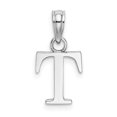thumbnail image 4 of Diamond2Deal 14K White Gold Block Letter T Initial Pendant for Women, 4 of 6