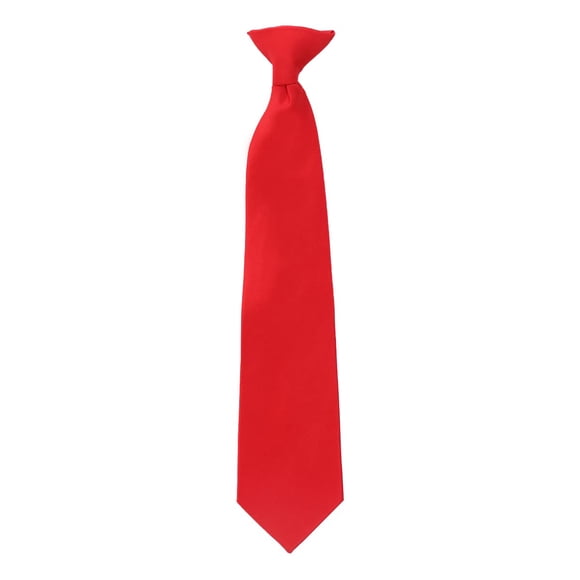 UMO LORENZO Boy's Clip on Tie Solid Neck Tie for Infant -Toddler 3 Years Old to Kids 10-11 Years old (Tie Sets of 5 or 10 )