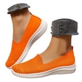 thumbnail image 1 of Mepaouo Chaussures Mocassins de Marche pour Femmes à Enfiler Légères à Bout Rond en Tricot Plates Espadrilles de Course Tennis, 1 of 8
