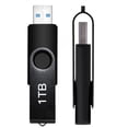thumbnail image 1 of USB Flash Drive 1T, Portable Thumb Drive: Memory Stick 1000G, Large Capacity USB Drive with Keychain, High-Speed USB 2.0 Data Storage Flash Drive 1000G for PC/Laptop, 1 of 7