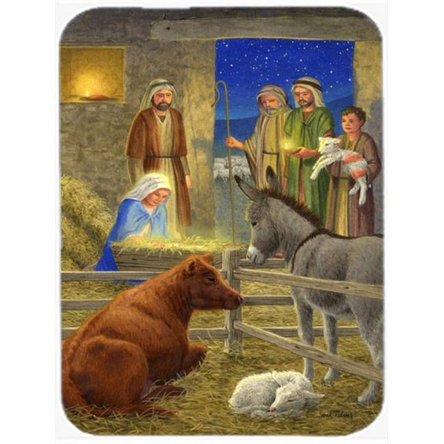 Carolines Treasures ASA2142LCB Nativity Scene Glass Cutting Board- Large