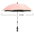 thumbnail image 2 of Stroller Umbrella Waterproof 360° Adjustable Rotating Umbrella (Pink), 2 of 5