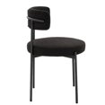 thumbnail image 2 of Federica II Boucle Chair in Black Color - SET OF 2, 2 of 4