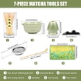 thumbnail image 2 of CHUANK 7Pcs Japanese Matcha Tea Set  Matcha Making Starter Kit with Matcha Whisk Bowl Whisk Holder Scoop and Strainer Safe Bamboo Matcha Whisk and Ceramic Bowl Set for Matcha Tea, 2 of 6