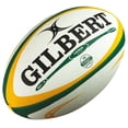 thumbnail image 1 of Ballon de rugby Vapour Gilbert taille 5, vert/or, 1 of 1