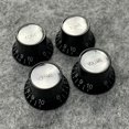 thumbnail image 4 of Electric Guitar Top Hat 2 Volume & 2 Tone Knobs for Gibson EPI LP ST Guitars, 4 of 10