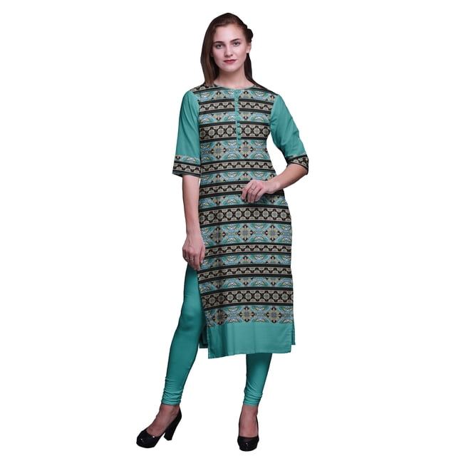 Bimba Straight Tunic Dresses for Women PrintedKurtiSummer Kurta